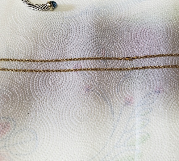 10k gold hollow necklace NWOT - Picture 6 of 6